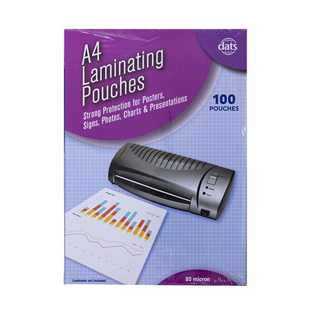 100pcs Laminating Pouches Gloss A4 80 Micron Glossy Photos