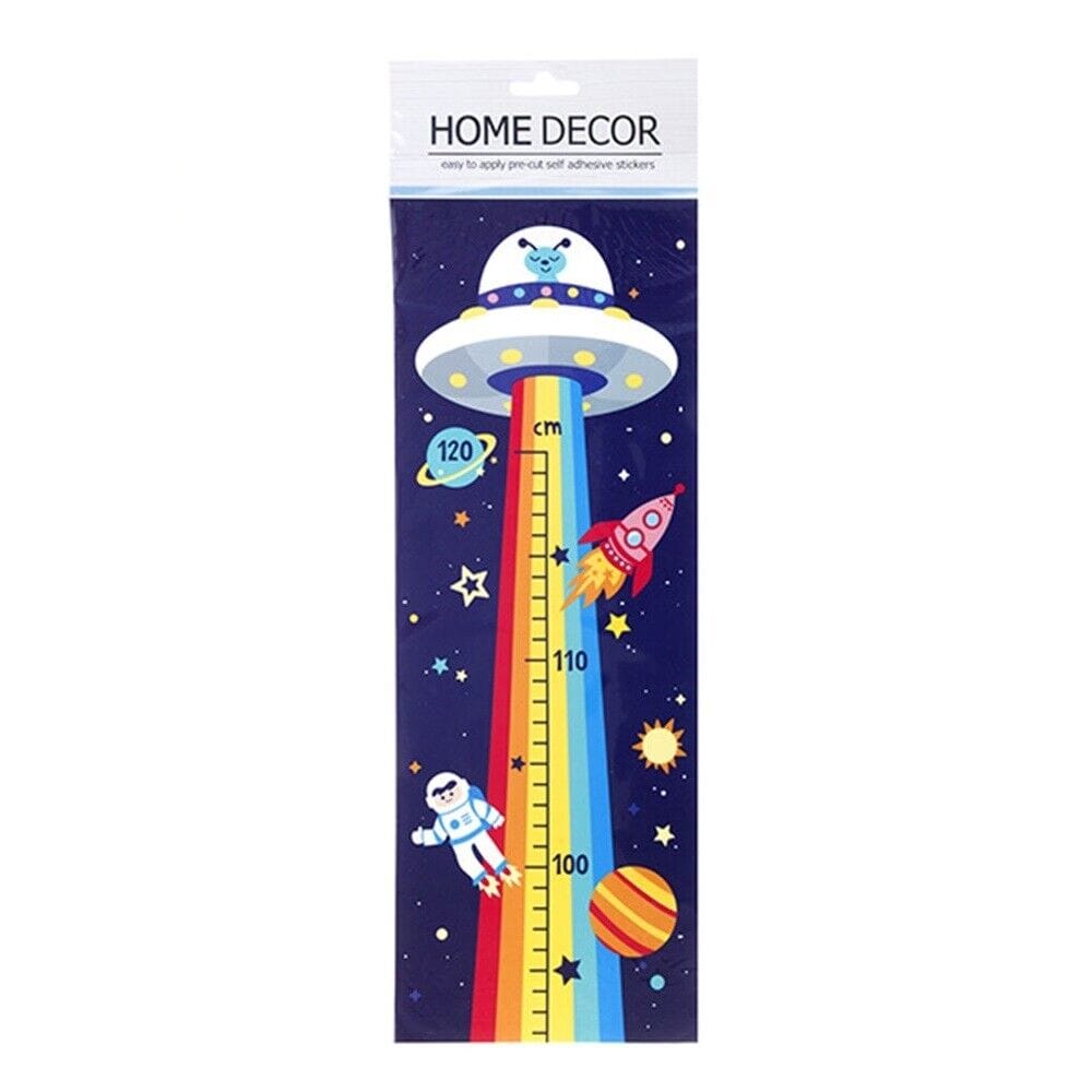 Kids Height Growth Ruler Chart Children Wall Adhesive Measure Sticker Space