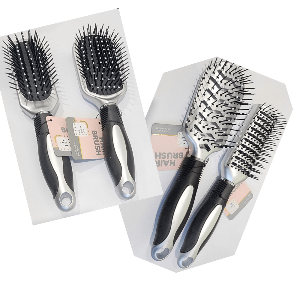 2x Hair Brush Hairbrush Smooth Head Scalp Vented Comb