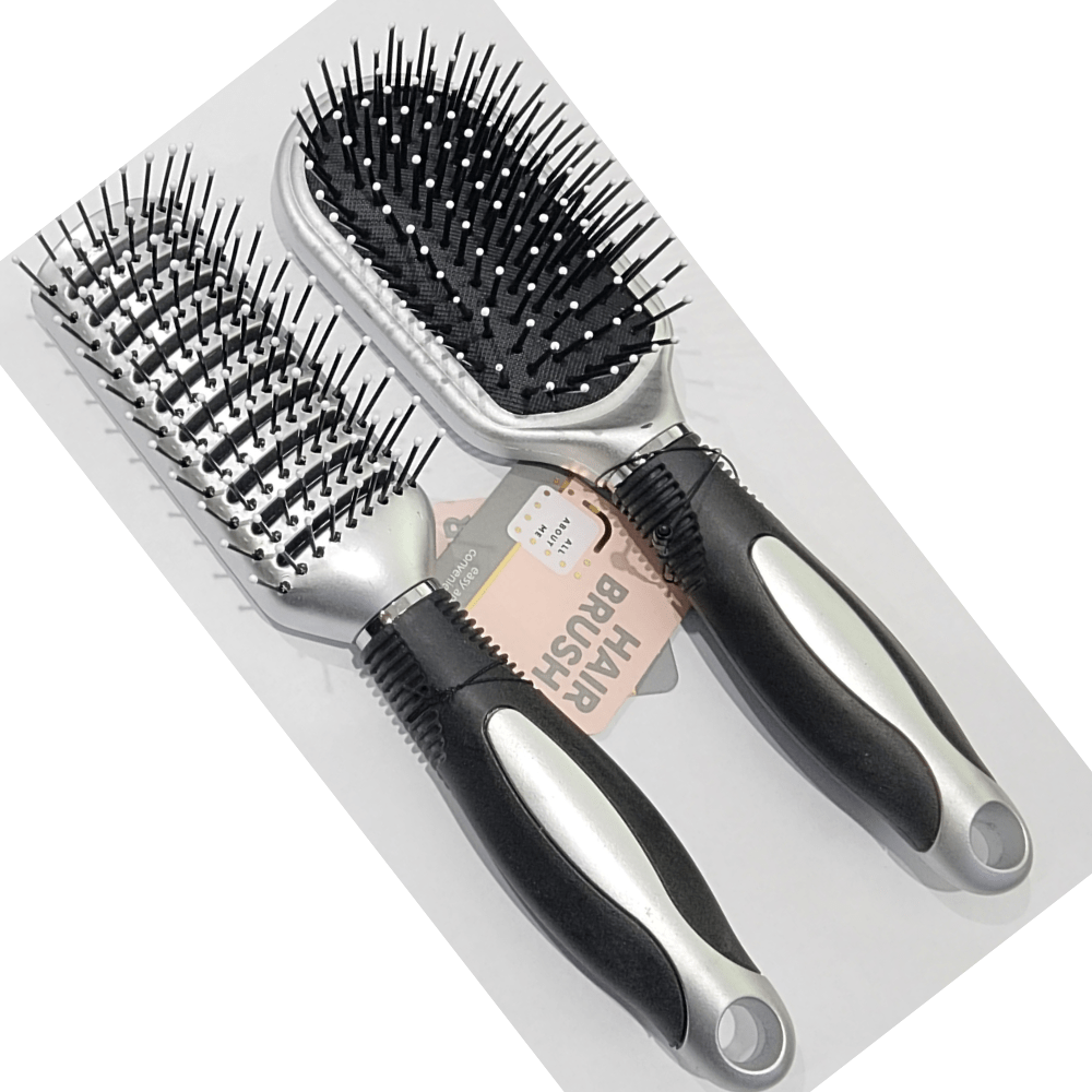 2x Hair Brush Hairbrush Smooth Head Scalp Vented Comb