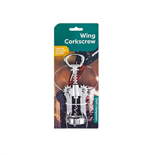 Winged Corkscrew Wine Bottle Opener Wing Style Handle Stainless Steel Cork