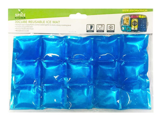 60x Reusable Ice Mat Cooling Cold Storage Cooler Flexible Food Picnic BBQ Party