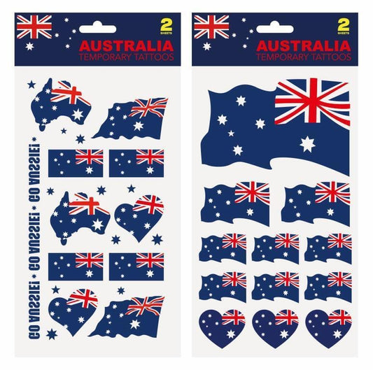 Australian Flag Aussie Temporary Tattoo Stickers Body Art Fake Tattoo Stickers