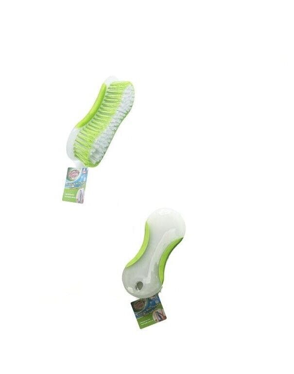 Cleaning Scrubbing Brush Kitchen Shower Bathroom Hand Tool Green Blue Orange