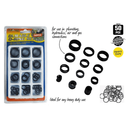 50Pcs Metric O Ring Nitrile Rubber Sizes NBR O-Rings Air Seal Oring Orings Set