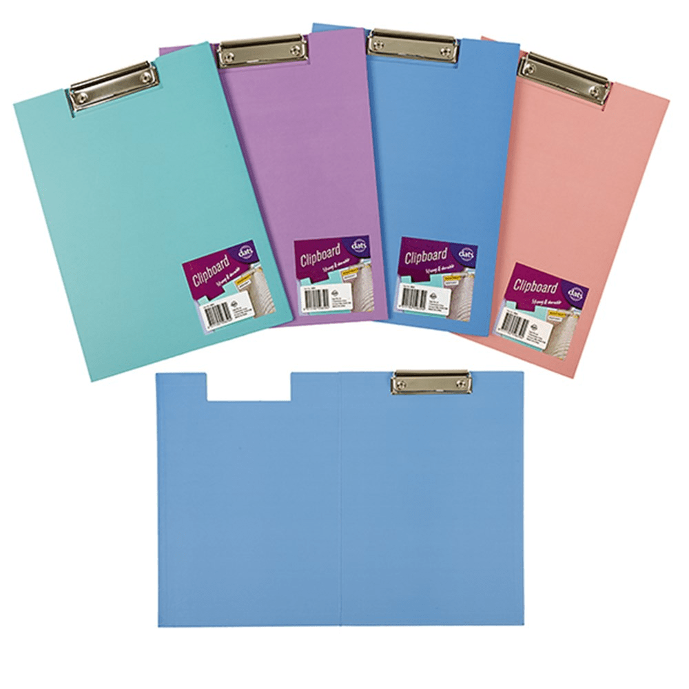 Clipboard A4 Laminated Paper Cover Stationary Office Home School Filing Organise