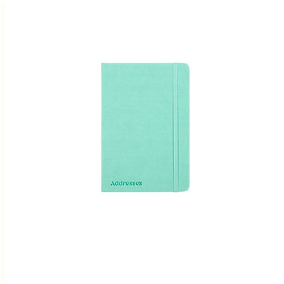 Address Book PU Cover A5 with Elastic Multicoloured A-Z Phone E-mail Web Office