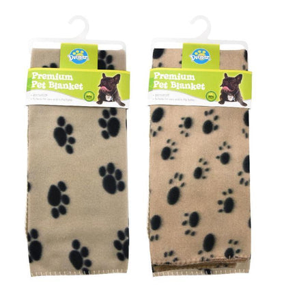 Premium Warm Pet Mat Paw Print Cat Dog Puppy Fleece Soft Blanket Bed Cushion