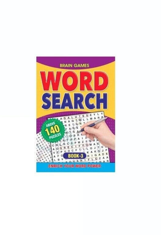 Word Search Puzzle Book Stimulating Stress Relaxing Over 140 Puzzles Travel BK3