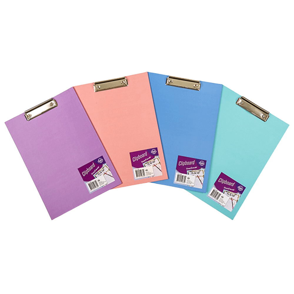 Clipboard A4 Laminated Paper Cover Stationary Office Home School Filing Organise