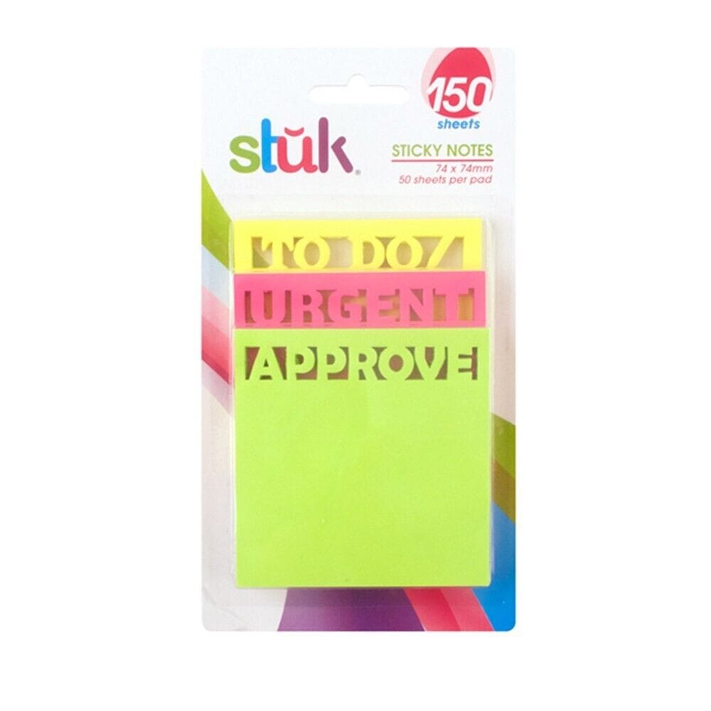 Sticky Notes 150x Page Coloured Sheets Sticky Memo Index Bookmaker Stickers Tabs