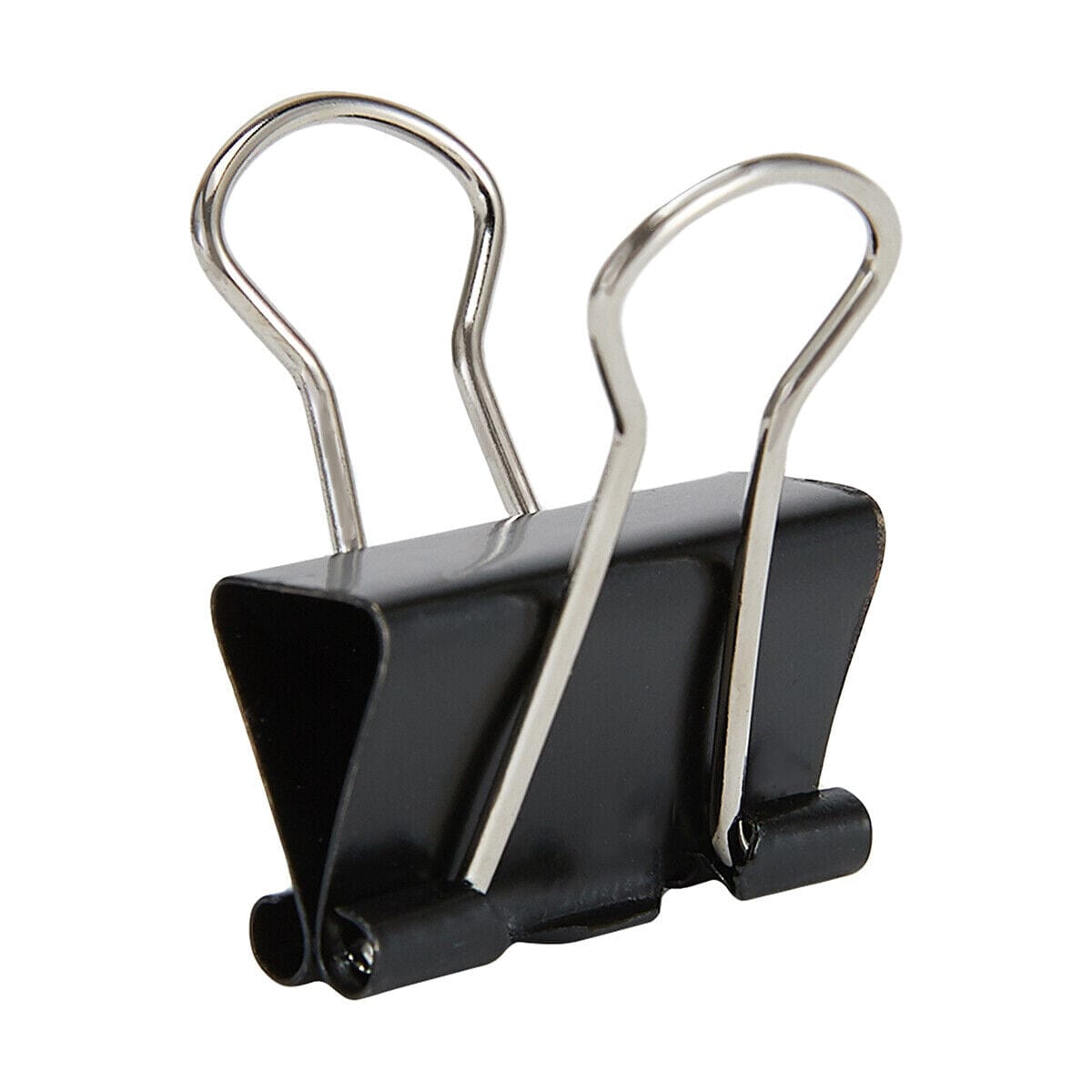 6x Foldback Clips Black Steel Binder Bulldog Clip Paper Office Document 19mm