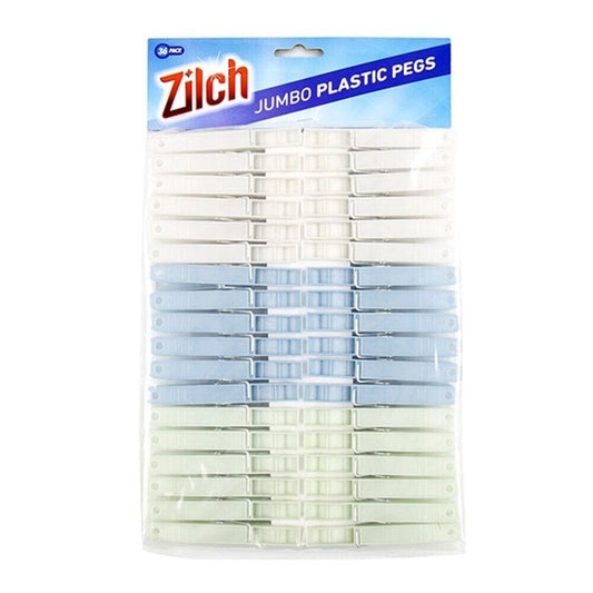 72pcs Jumbo Clothes Pegs Laundry Hanging Pins Clips Clamps Cloths Plastic Large