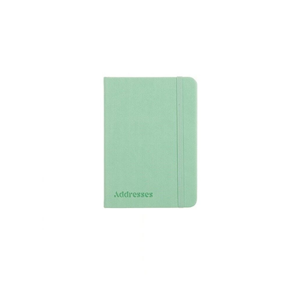 Address Book PU Cover A6 with Elastic Multicoloured A-Z Phone E-mail Web Office