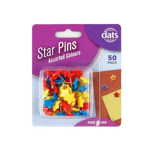 50 PCS Push Pins Star Drawing Pins Notice Board Cork Board Office School Map