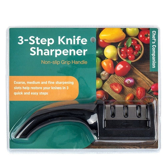 Knife Sharpener 3 Step Kitchen Diamond Sharp Knives Scissor Sharpening Tool