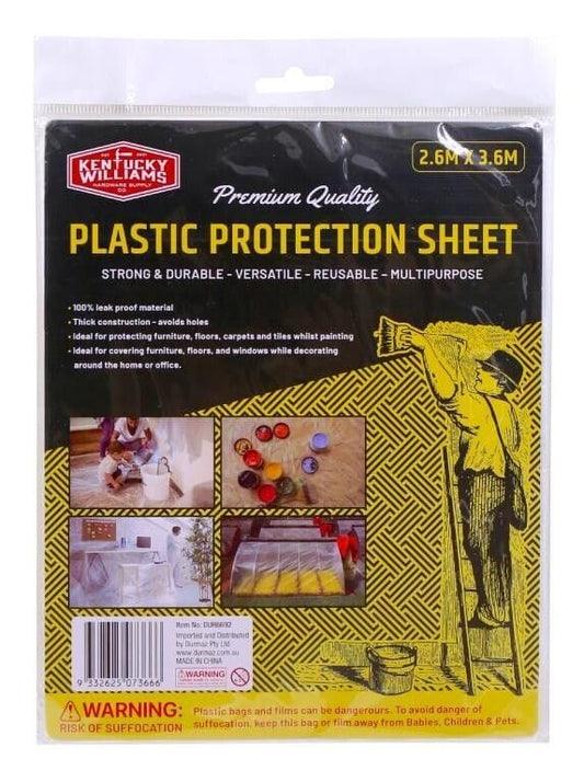 Clear Plastic Protection Sheets Disposable Drop Painting Paint Cloth Cover