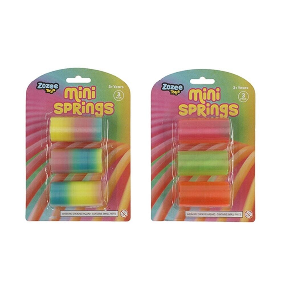 3 Mini Colorful Springs Play Toy Kids Birthday Treats Party Bag Filler