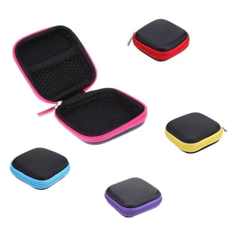 Hard Case Pouch Storage Bag For Earphone Headphone Earbuds Cable Portable