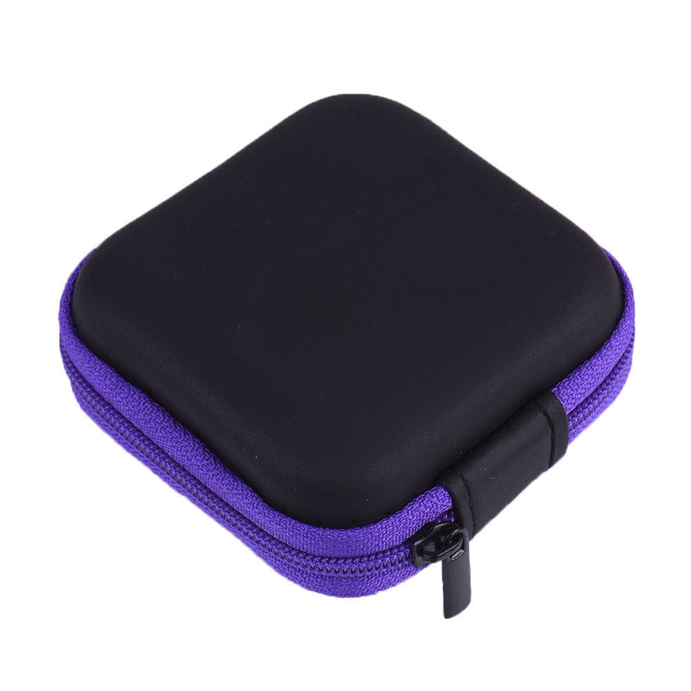 Hard Case Pouch Storage Bag For Earphone Headphone Earbuds Cable Portable