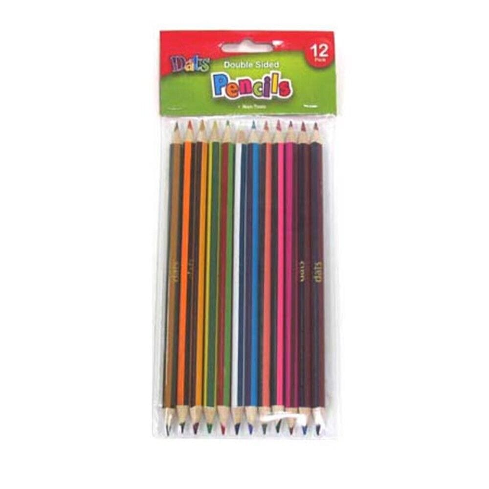 12 Colouring Pencils Set Art Supplies Smooth Lead Sketch Colour Drawing Kids