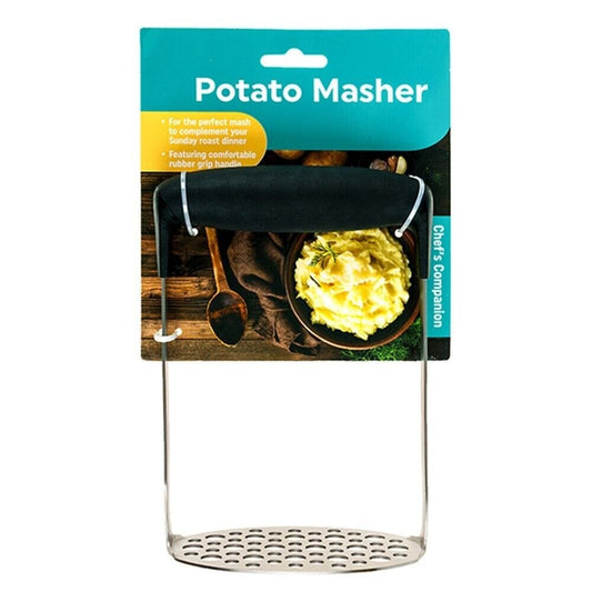 Potato Masher Vegetable Kitchen Resistant Crusher Press Heat Stainless Steel