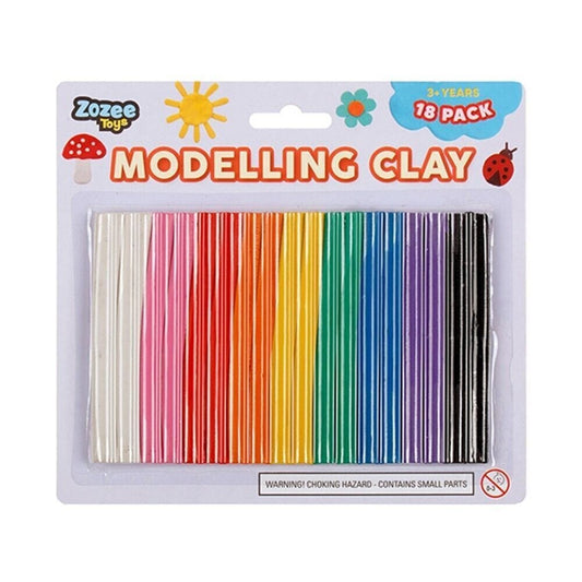 Craft Polymer Clay Soft Modelling Moulding Strip Plasticine DIY Toys Stick 18pcs