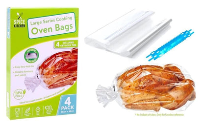 Large Oven Bag 4 pack For Roasted Meats Chicken Seafood Roast