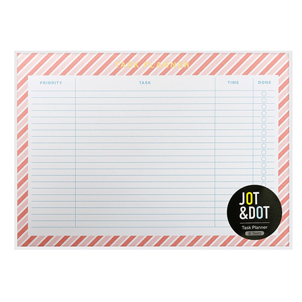 Planner Task Pad A4 60 Sheets 80gsm Landscape To Do List Planning Tasking