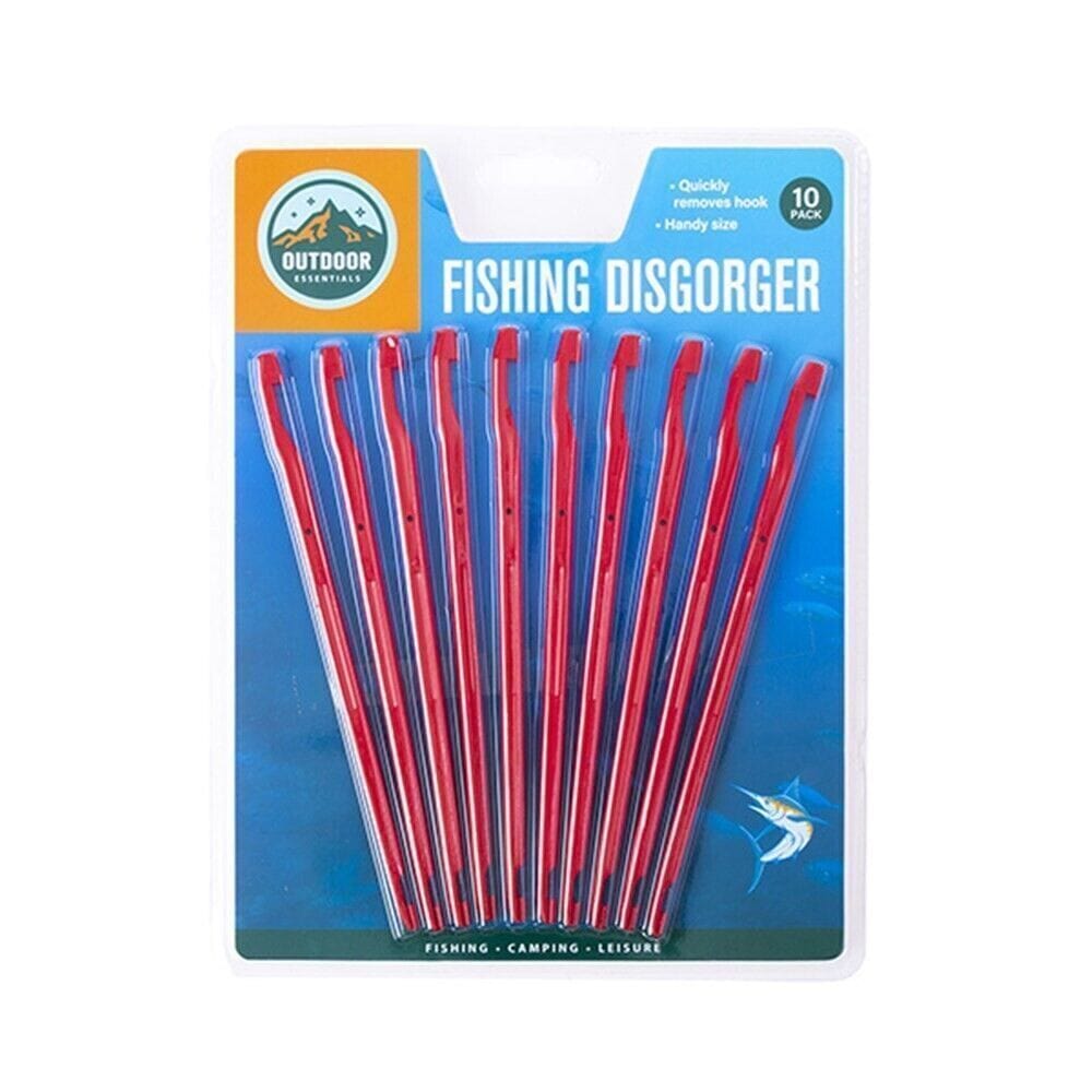 10 Pack Plastic Fishing Hook Remover Hook Disgorger  Removes Hooks with Ease