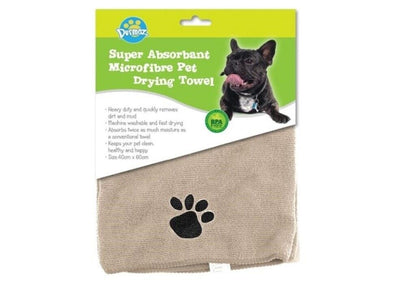 Microfiber Ultra-absorbent Pet Drying Towel Soft Fast Dog Cat Wash 40x60cm