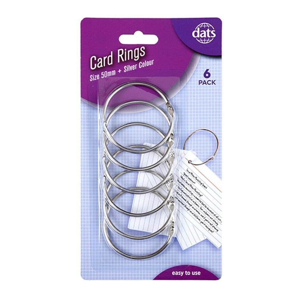 6x Card Rings loose leaf Binder Ring Scrap booking Name Cards Scrapbooking