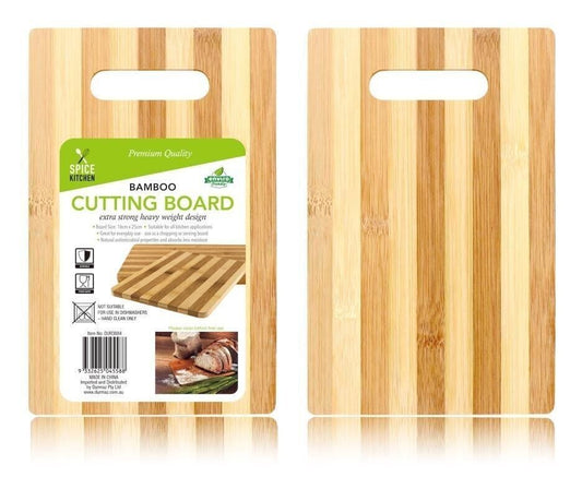 Bamboo Cutting Board Kitchen Serving Chopping Boards Wooden Prep Food 16 x 25cm