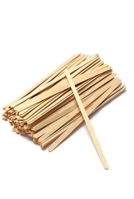 100pk Eco Wooden Catering Coffee Stirrers Ice Cream Long Sticks Craft Stick