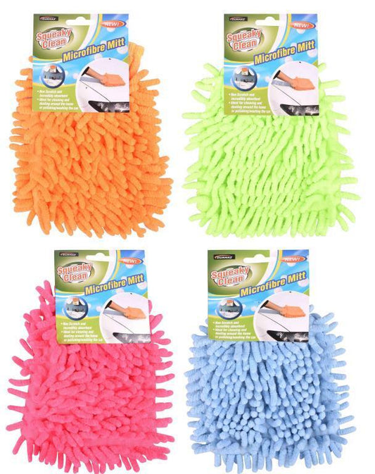 Microfiber Cleaning Hand Glove Scratch Car Household Washing Wash Mitt Super