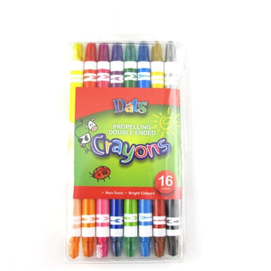 16 Colours Propelling Crayons Assorted Twist Crayon Non Toxic Kids Painting