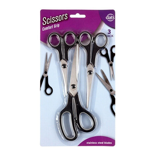 3pk Craft Scissors School Office Home Student Paper Cut Art Craft Tool Shears