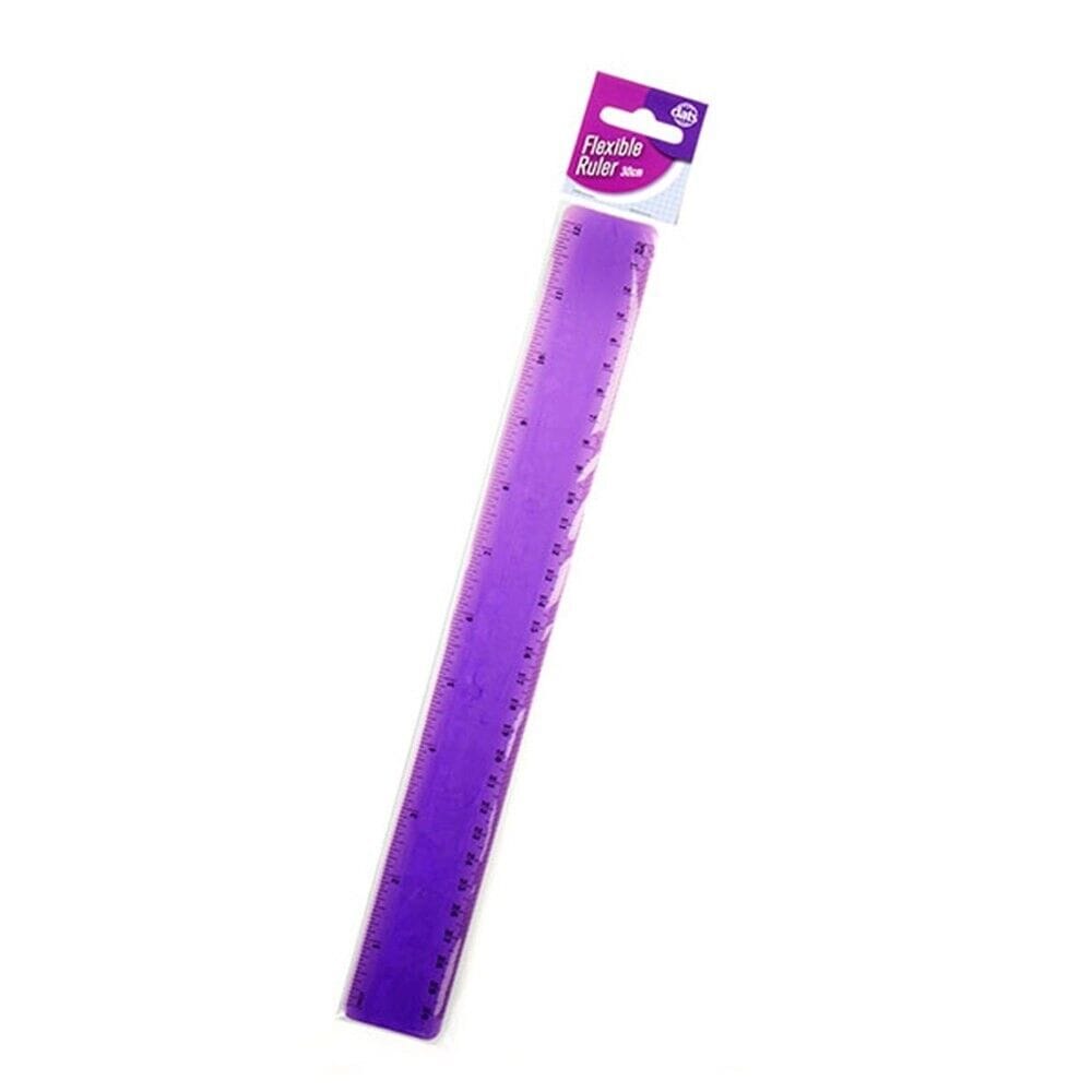 30cm Plastic Ruler Flexible School 12Inch Stationery Office Purple Blue Green