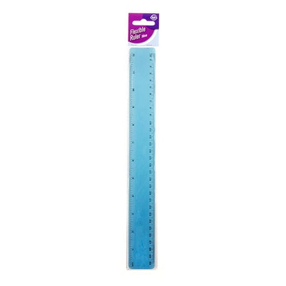 30cm Plastic Ruler Flexible School 12Inch Stationery Office Purple Blue Green