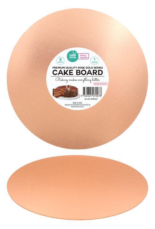 Round Cake Boards Board Cardboard 8 inch Birthday Wedding Rose Gold Color Baking