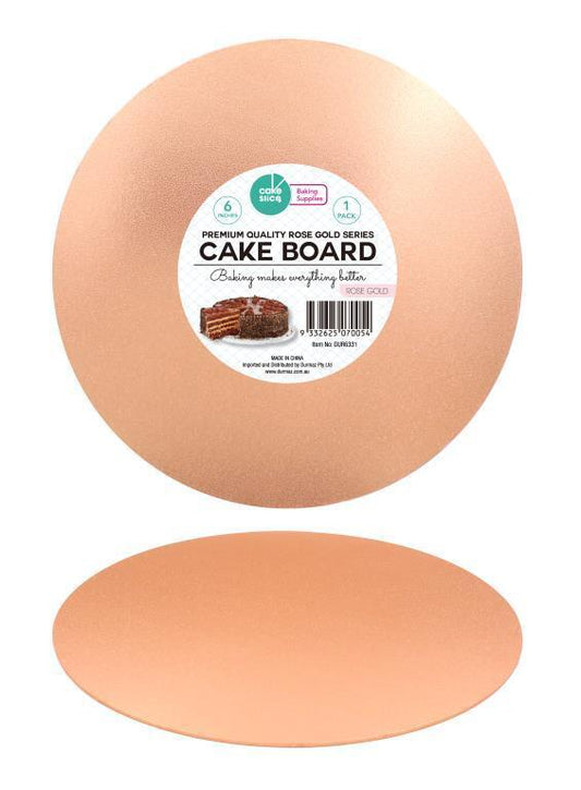 Round Cake Boards Board Cardboard 6 inch Birthday Wedding Rose Gold Color Baking