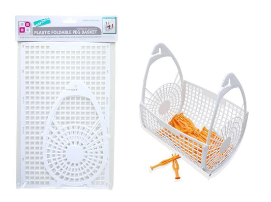 Plastic Pegs Hanging Basket Bags Holders Storage Laundry Clothes Washing Clip