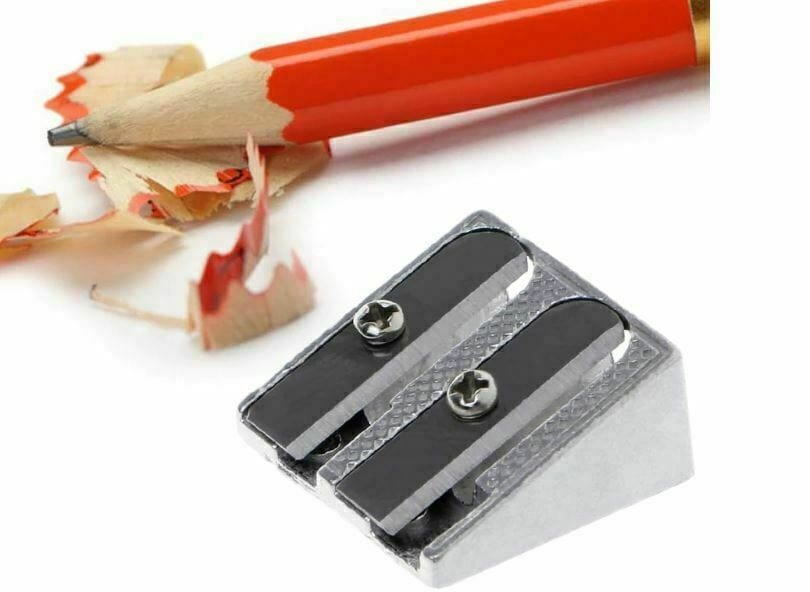 1 Pack Metal Double Hole Pencil Sharpener School Stationery Office