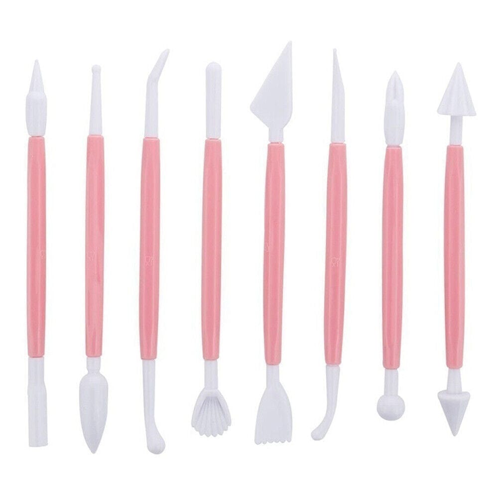 8pcs Cake Carving Tools Baking Pastry Pens Decorating Icing Cutting Shaping