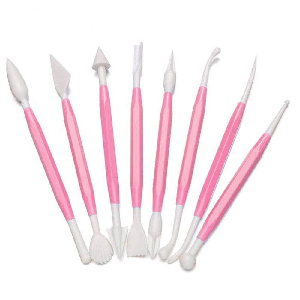 8pcs Cake Carving Tools Baking Pastry Pens Decorating Icing Cutting Shaping