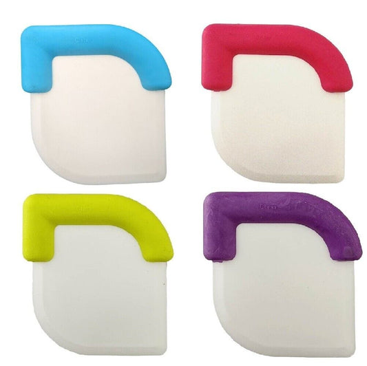 Kitchen Silicone Plastic Pan Scraper Cooking Utensils Tool Cake Batter Dough