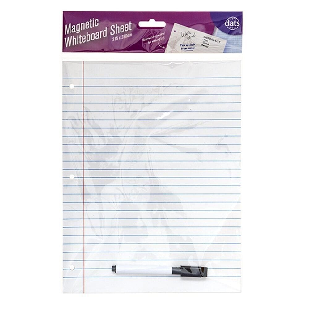 Fridge Magnetic Whiteboard Board Pen Marker Eraser Memo Magnet Home Ruled Sheet