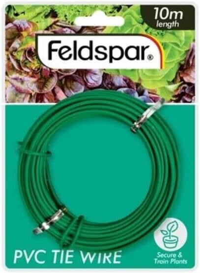 10m Garden Tie Reuseable PVC Wire Plant Trees Bundle Fence Cable Supporting Wire