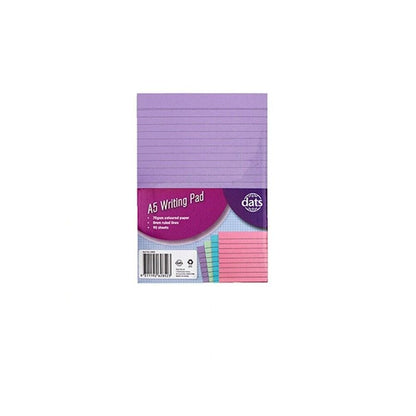 Writing Pads Note Flash Index Ruled Pad A5 Office School Ruled Lines 90pk