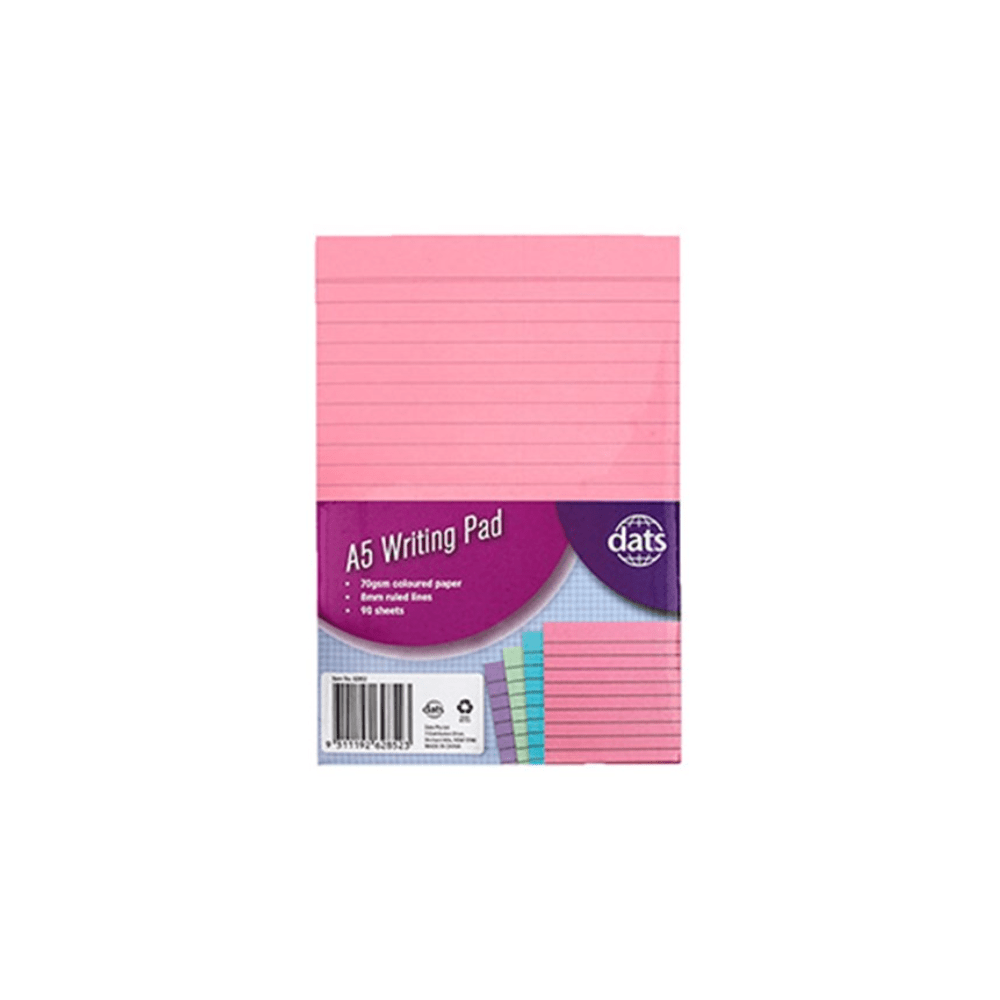 Writing Pads Note Flash Index Ruled Pad A5 Office School Ruled Lines 90pk